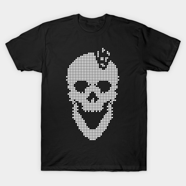 Skull Tetris T-Shirt by quilimo